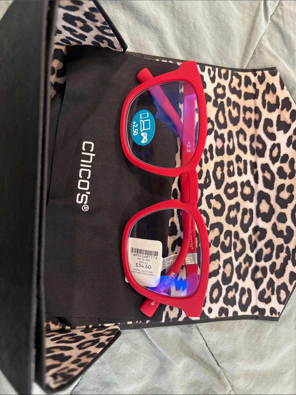 Chico's Red Blue Light Readers 2.50